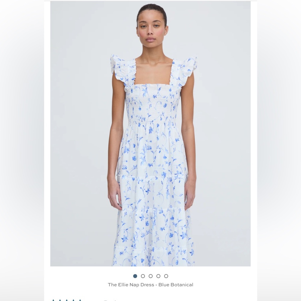 Hill House Ellie Nap Dress in Blue Botanical